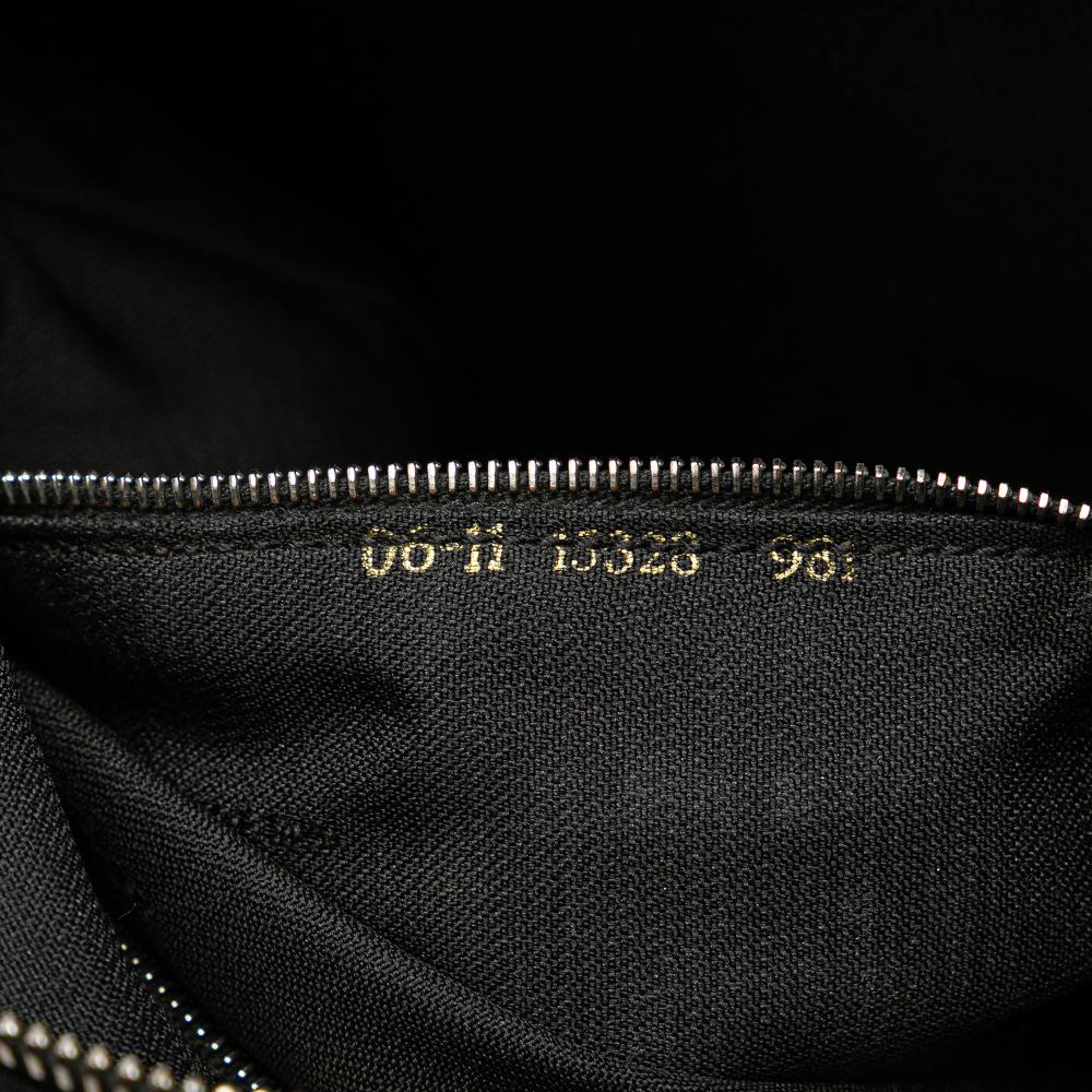 Fendi B Fendi Black Nylon Fabric FF Shoulder Bag Italy