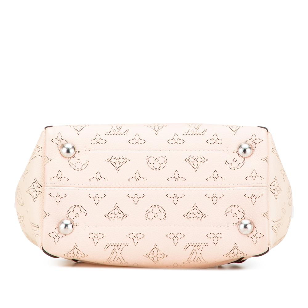 Louis Vuitton AB Louis Vuitton Brown Beige Calf Leather Monogram Mahina Hina PM France