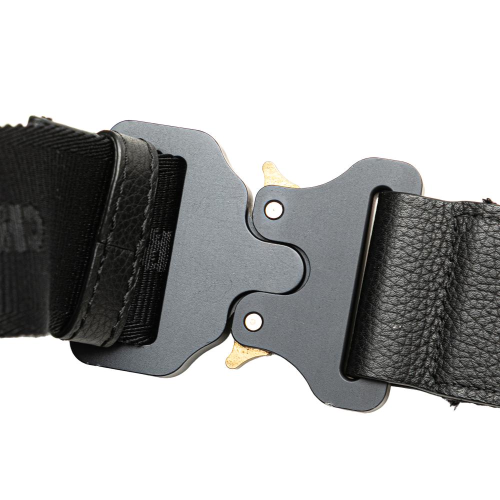 Christian Dior AB Dior Blue Canvas Fabric Oblique Saddle Crossbody Italy