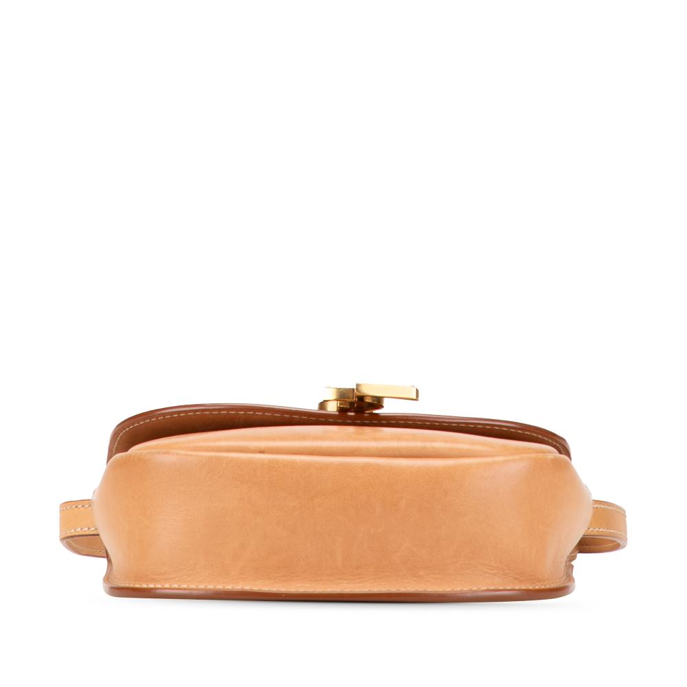 Saint Laurent B Saint Laurent Brown Light Brown Calf Leather Small skin and Canvas Kaia Crossbody Italy