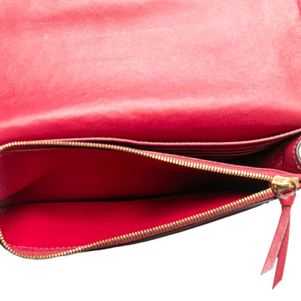 Louis Vuitton B Louis Vuitton Brown Monogram Canvas Canvas Monogram Flore Wallet On Chain France