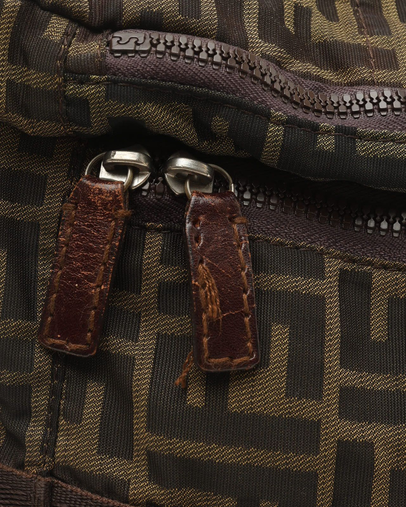 Fendi Zucca Boston Bag