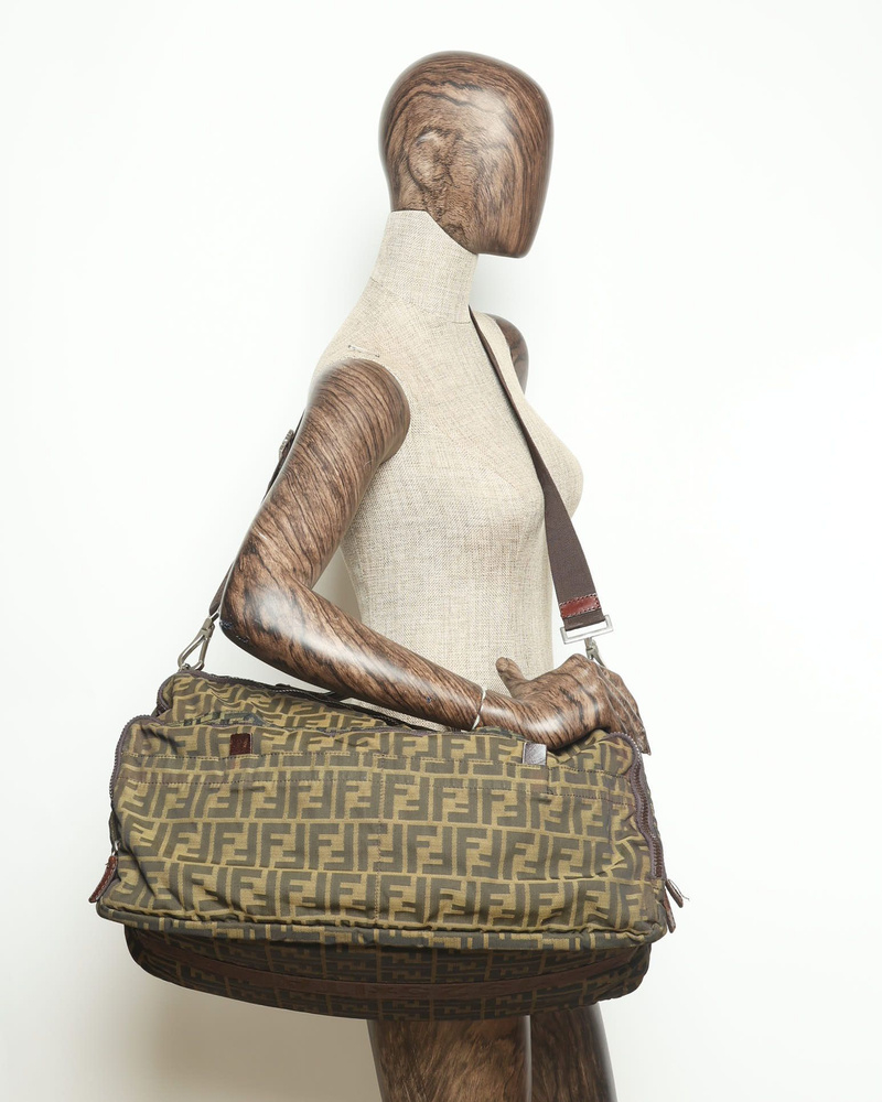 Fendi Zucca Boston Bag