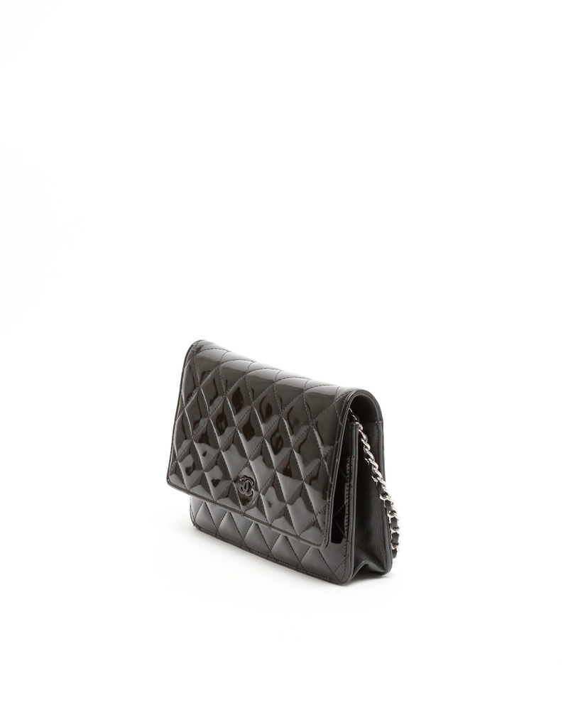 Chanel Patent Wallet On Chain Bag