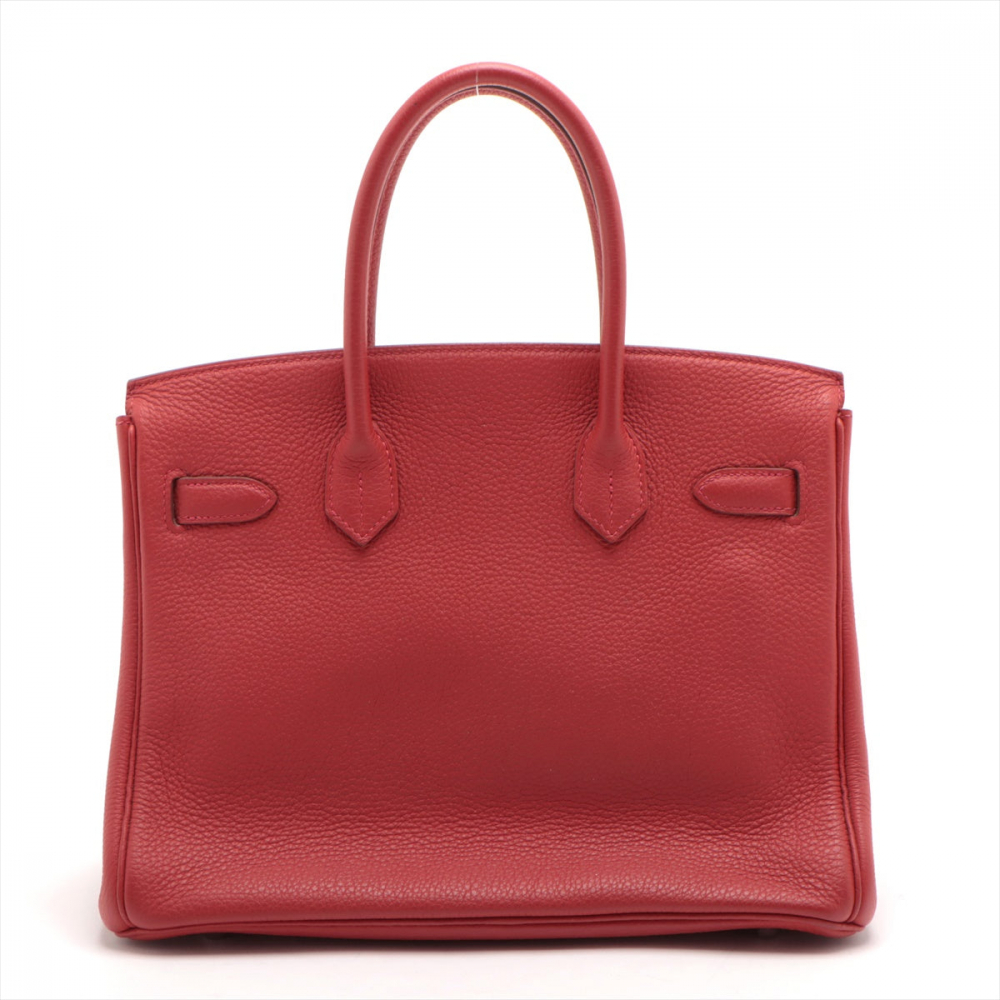Hermès Birkin 30 Togo Leather Top-handle Bag Rouge Garance