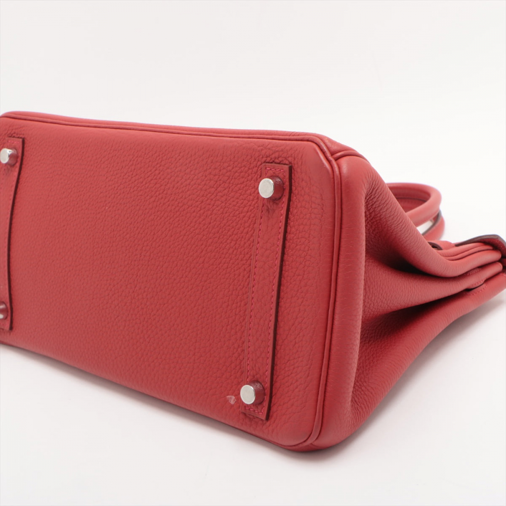Hermès Birkin 30 Togo Leather Top-handle Bag Rouge Garance