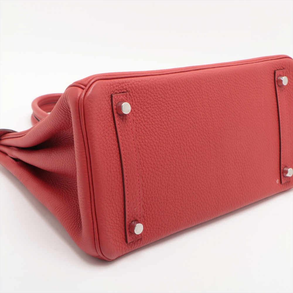 Hermès Birkin 30 Togo Leather Top-handle Bag Rouge Garance