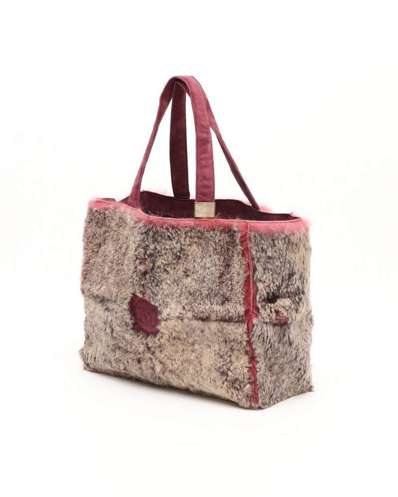 Chanel CC Fur Tote Bag