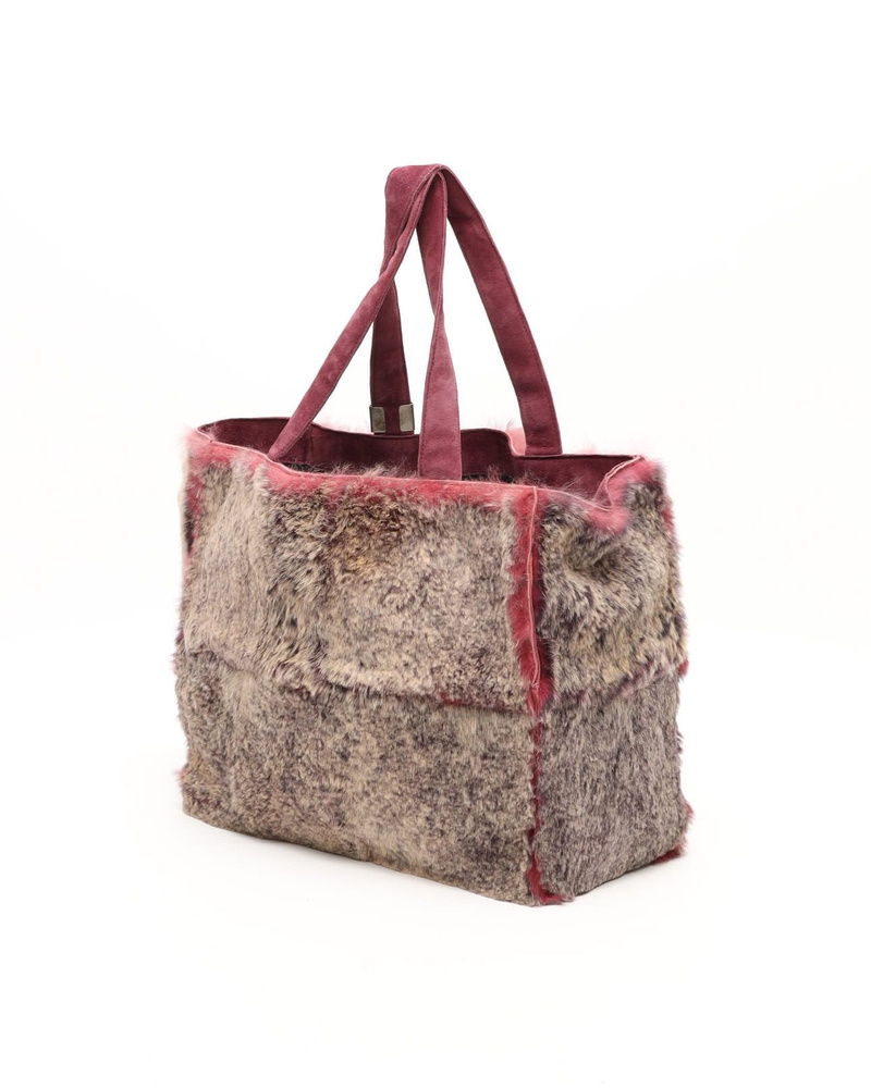 Chanel CC Fur Tote Bag