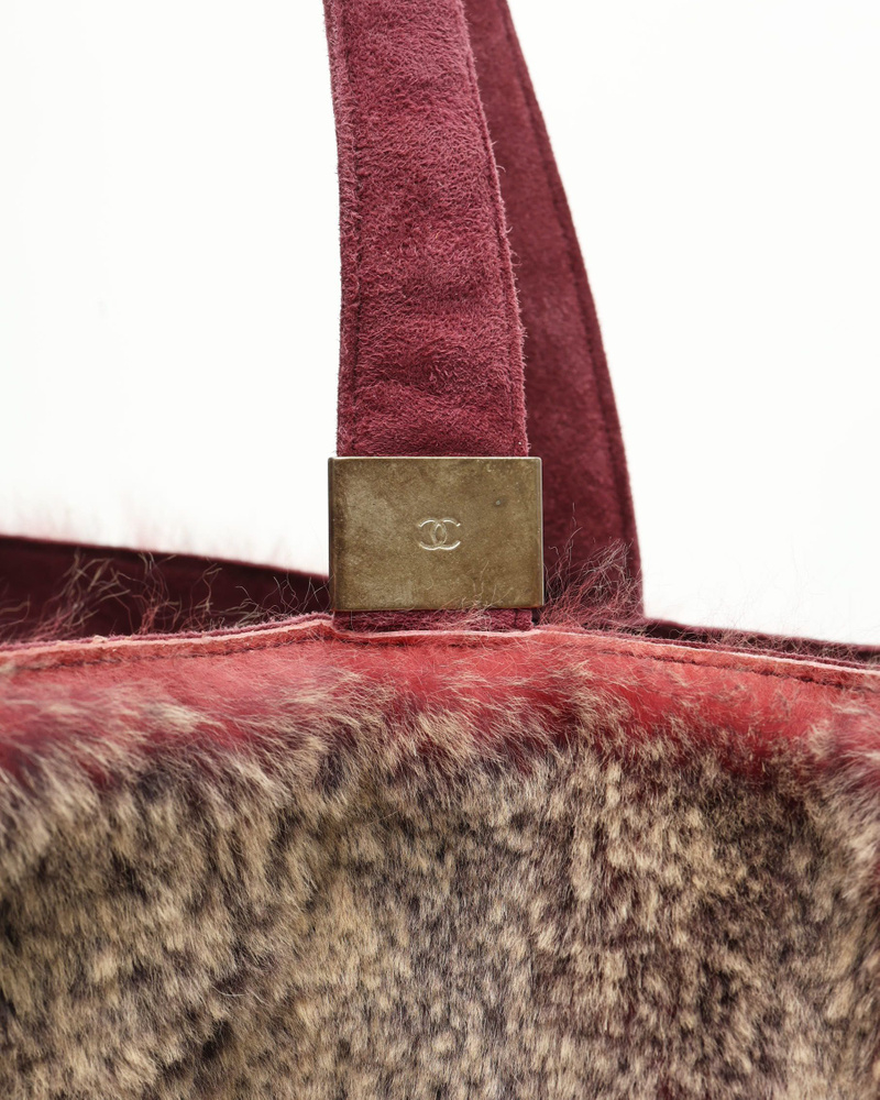 Chanel CC Fur Tote Bag
