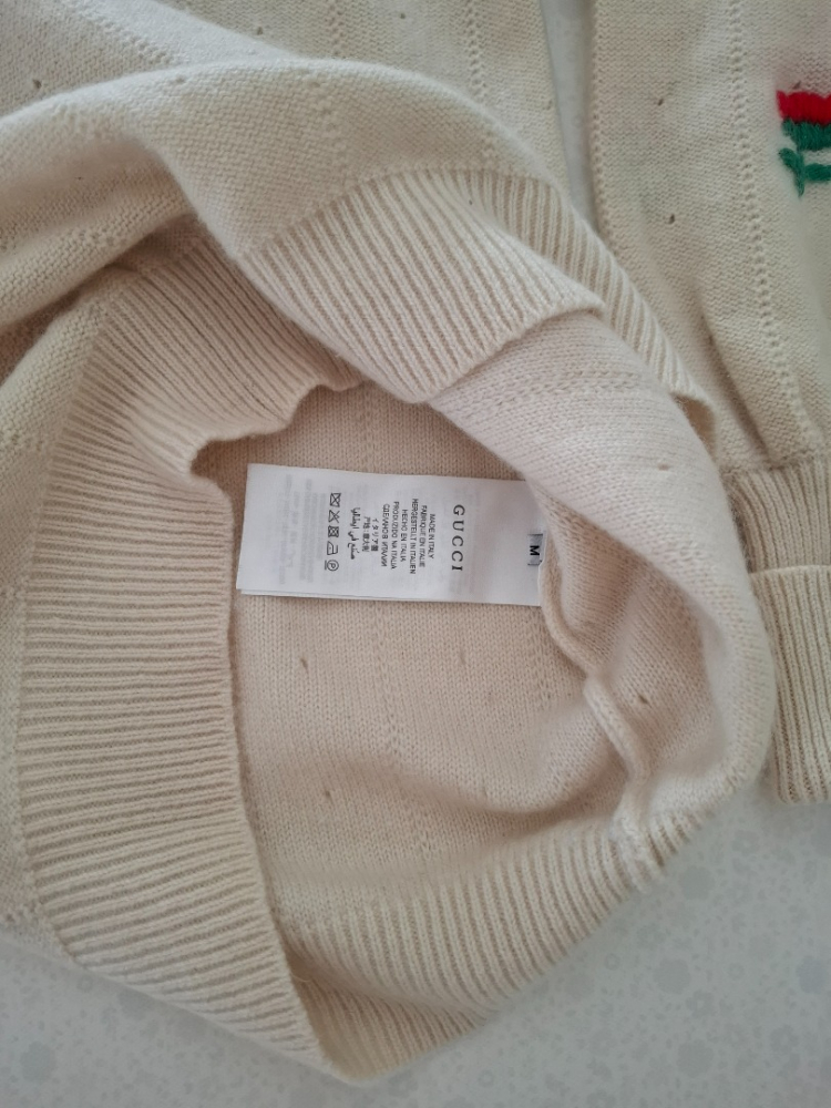 Gucci Luxuriöser Pullover aus bestickter Wolle