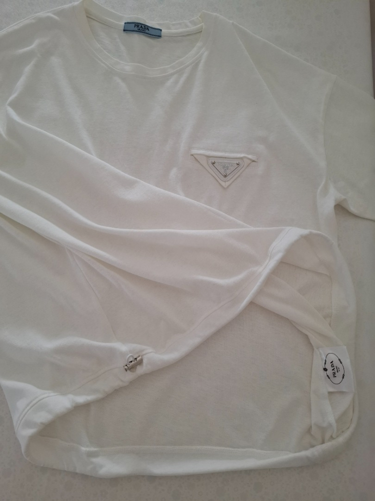 Prada T-shirt en molleton de coton