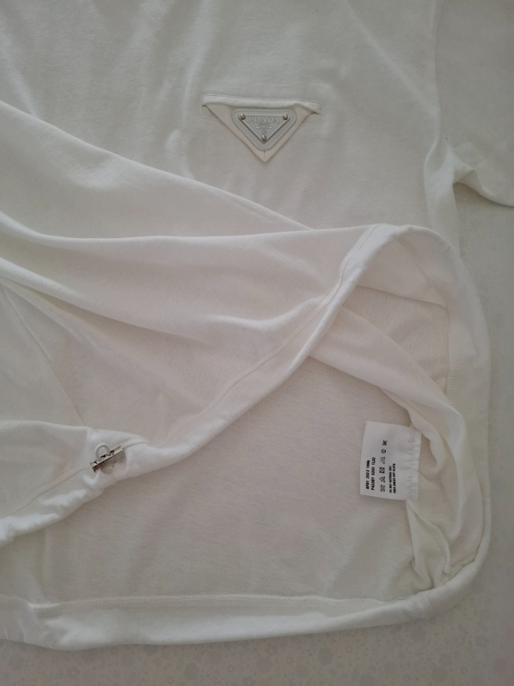 Prada T-shirt en molleton de coton