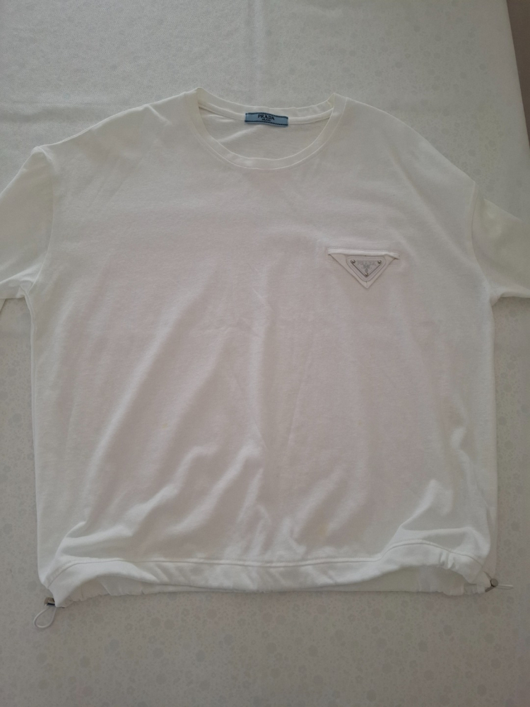 Prada T-shirt en molleton de coton