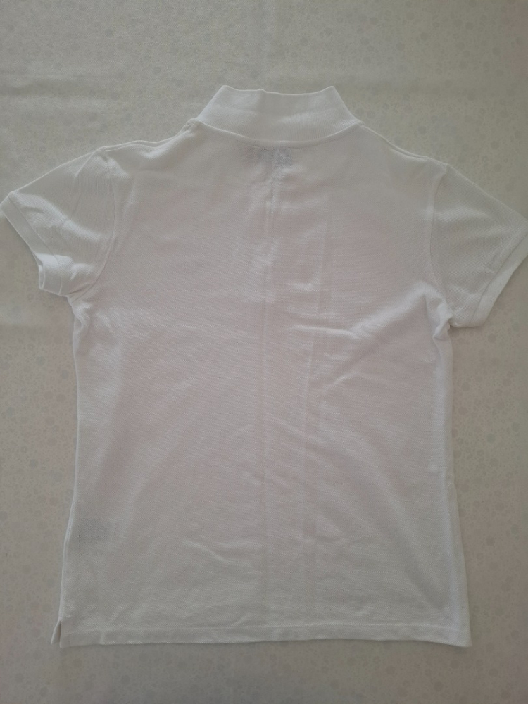 Maison Kitsuné Poloshirt mit Babyfuchs in Weiß