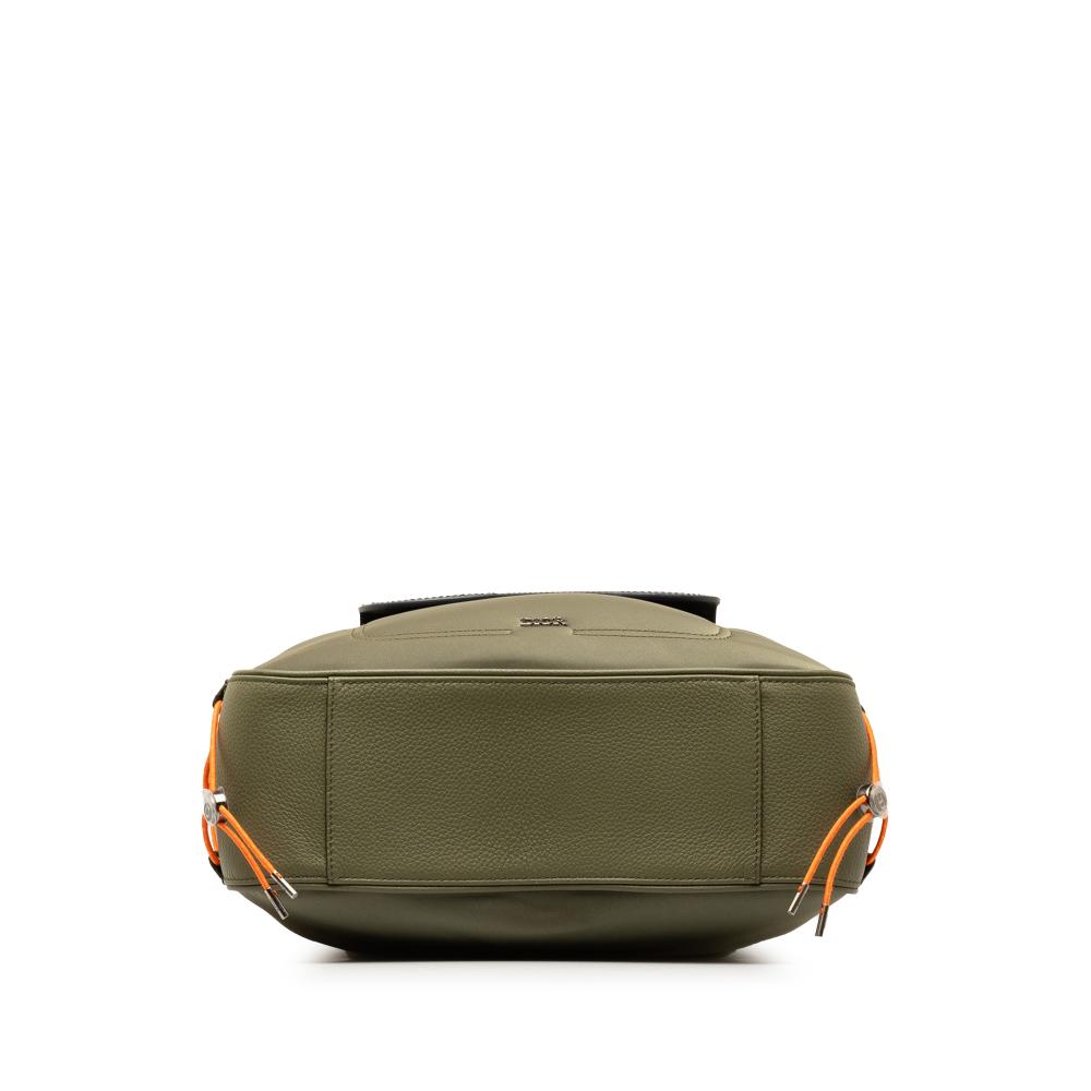 Christian Dior AB Dior Green Dark Green Nylon Fabric x Sacai Saddle Tote Italy