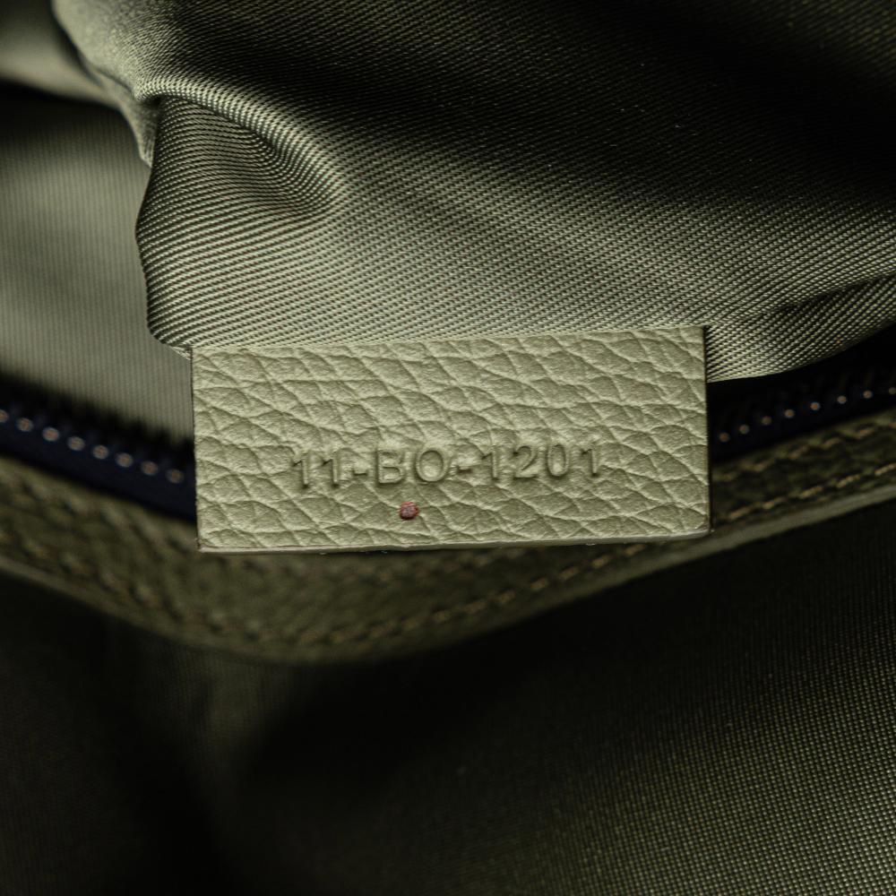 Christian Dior AB Dior Green Dark Green Nylon Fabric x Sacai Saddle Tote Italy