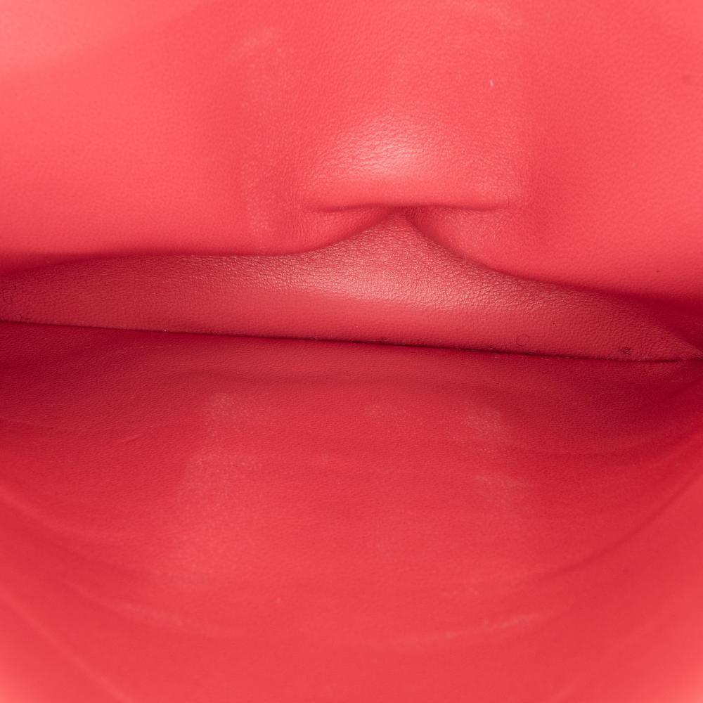 Chanel B Chanel Pink Blush Lambskin Leather Leather Medium Classic Chevron Lambskin Double Flap France