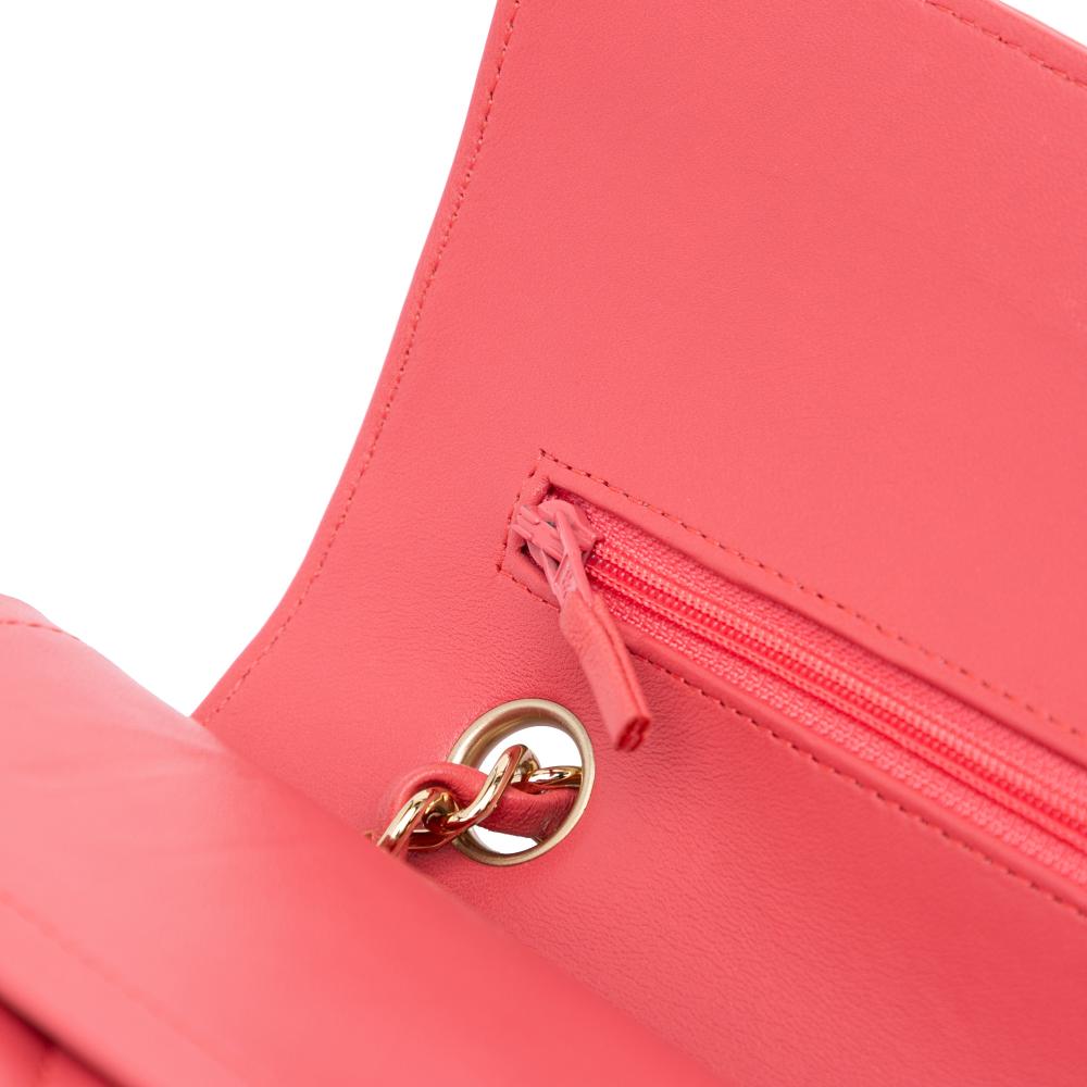 Chanel B Chanel Pink Blush Lambskin Leather Leather Medium Classic Chevron Lambskin Double Flap France