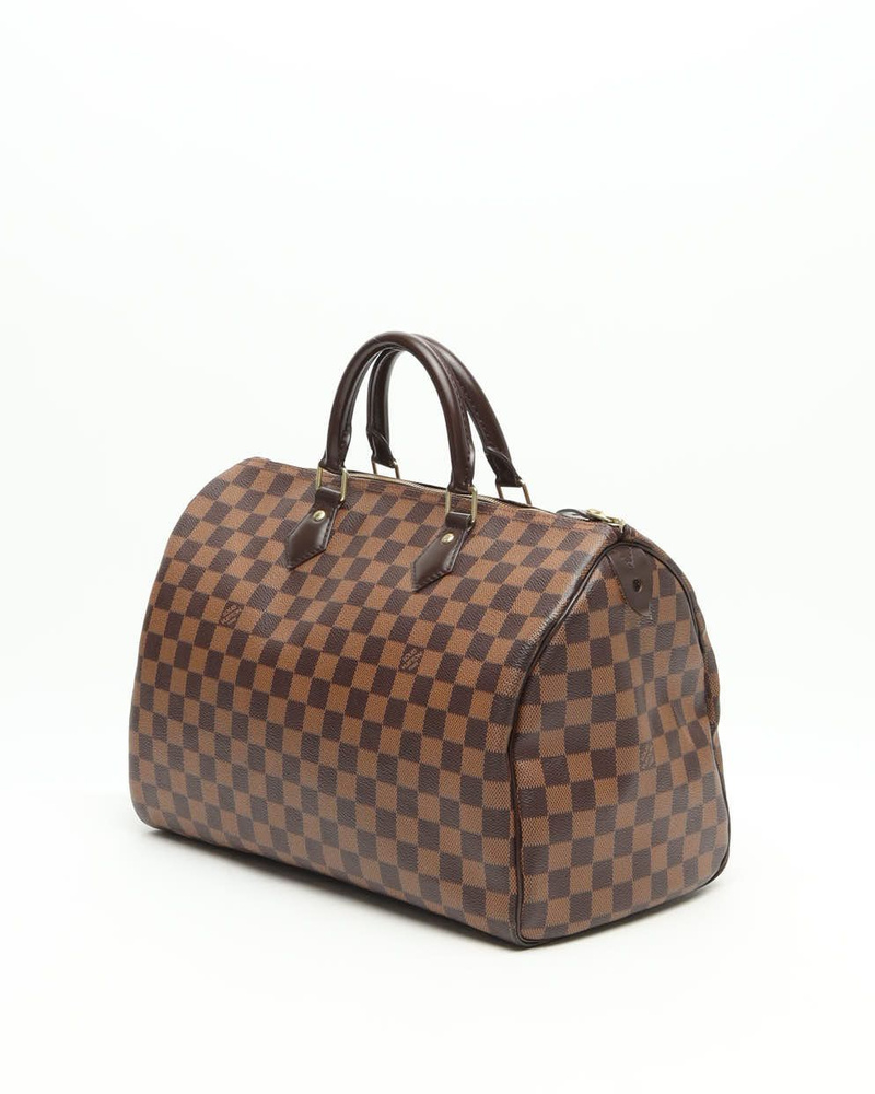 Louis Vuitton Damier Ebene Speedy 35 Bag