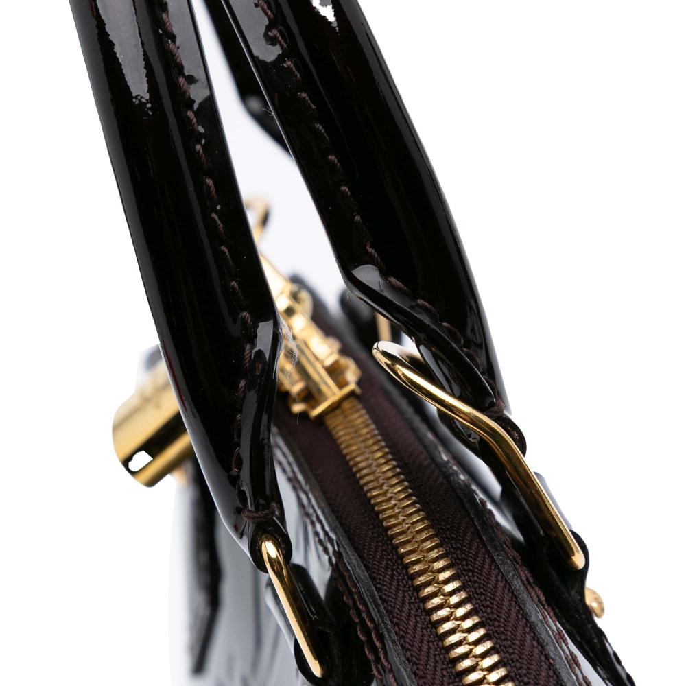 Louis Vuitton B Louis Vuitton Purple Vernis Leather Leather Monogram Vernis Alma BB France