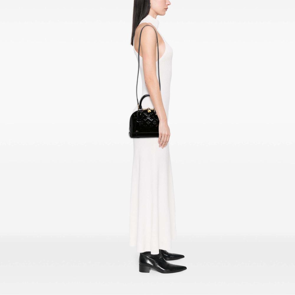 Louis Vuitton B Louis Vuitton Purple Vernis Leather Leather Monogram Vernis Alma BB France