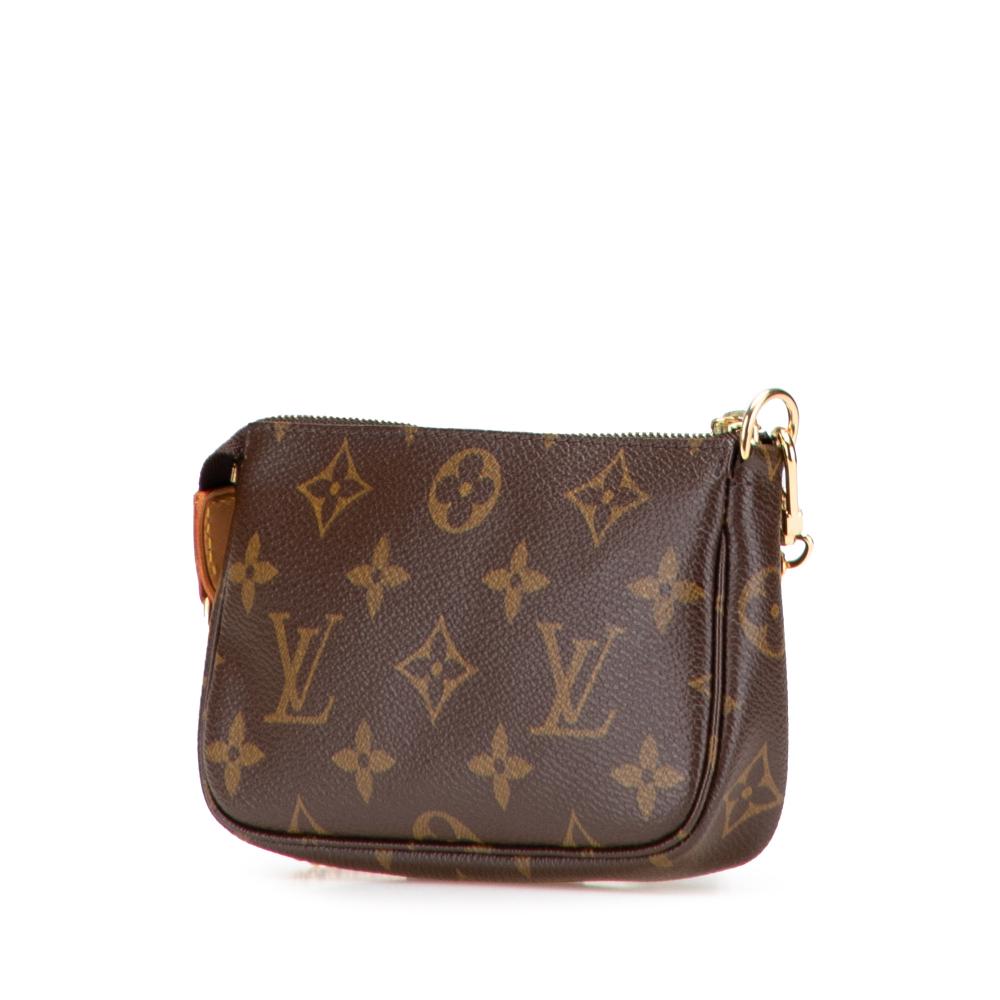 Louis Vuitton AB Louis Vuitton Brown Monogram Canvas Fabric Monogram Mini Pochette Accessoires France