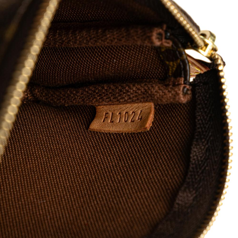 Louis Vuitton AB Louis Vuitton Brown Monogram Canvas Fabric Monogram Mini Pochette Accessoires France
