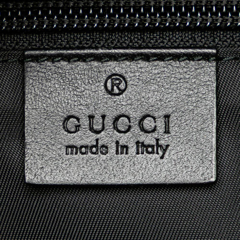 Gucci B Gucci Black Canvas Fabric Techno Web Belt Bag Italy