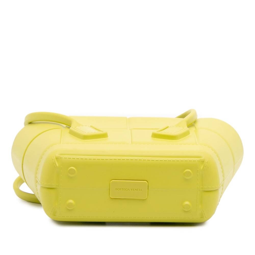 Bottega Veneta AB Bottega Veneta Green Light Green Chemical Fiber Fabric Mini Rubber Arco Shopping Bag Italy