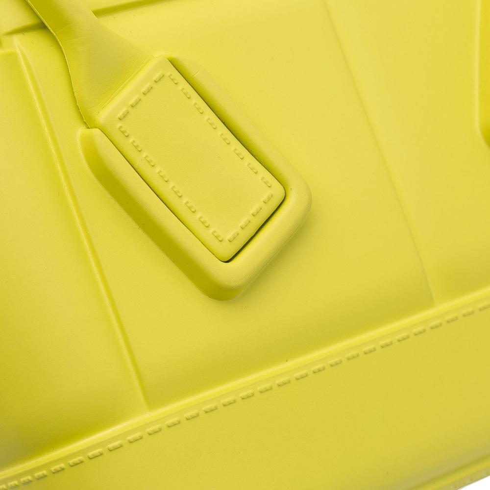 Bottega Veneta AB Bottega Veneta Green Light Green Chemical Fiber Fabric Mini Rubber Arco Shopping Bag Italy