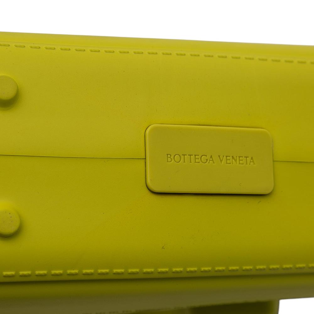 Bottega Veneta AB Bottega Veneta Green Light Green Chemical Fiber Fabric Mini Rubber Arco Shopping Bag Italy