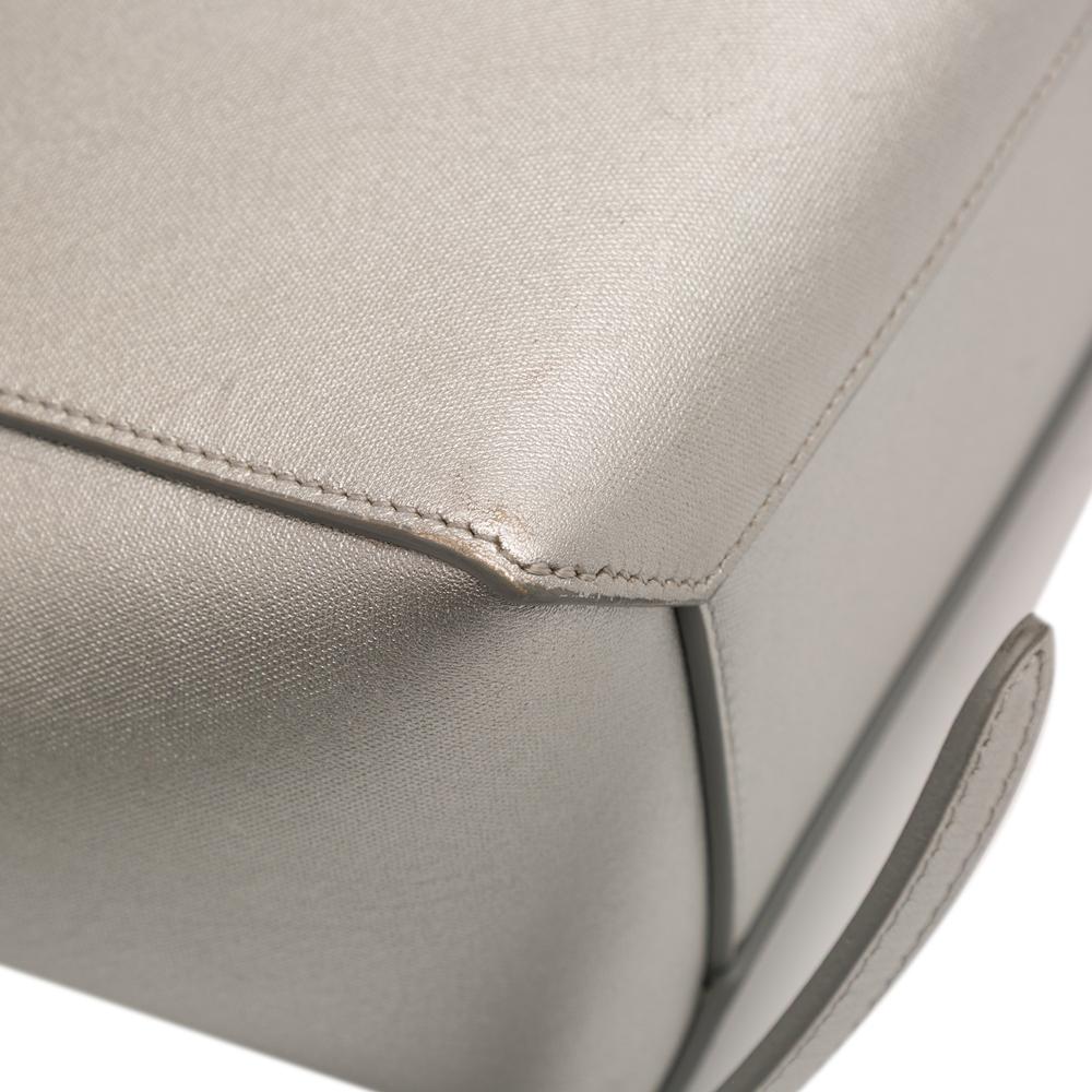 Celine B Celine Silver Calf Leather Nano Laminated skin Belt Bag Italy