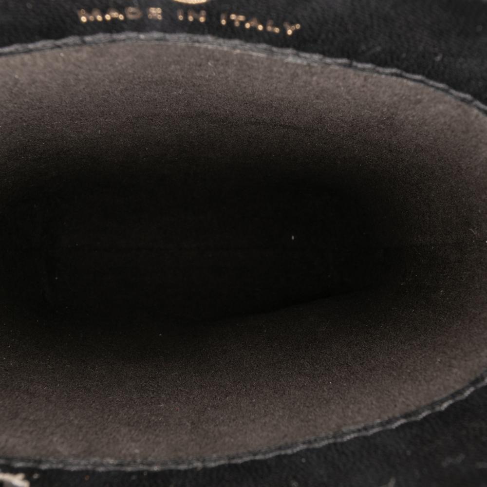 Chanel AB Chanel Black Lambskin Leather Leather CC Quilted Lambskin Chain Around Phone Holder Italy