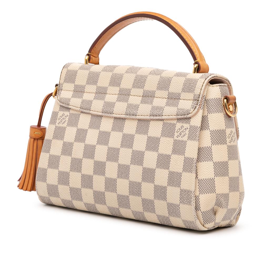 Louis Vuitton B Louis Vuitton White Damier Canvas Canvas Damier Azur Croisette France