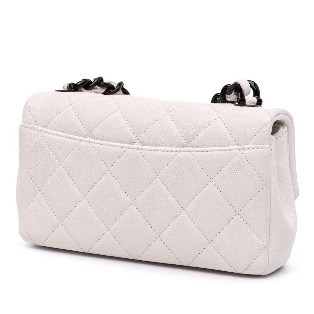 Chanel AB Chanel White Caviar Leather Leather Small Quilted Caviar My Everything Flap Italy