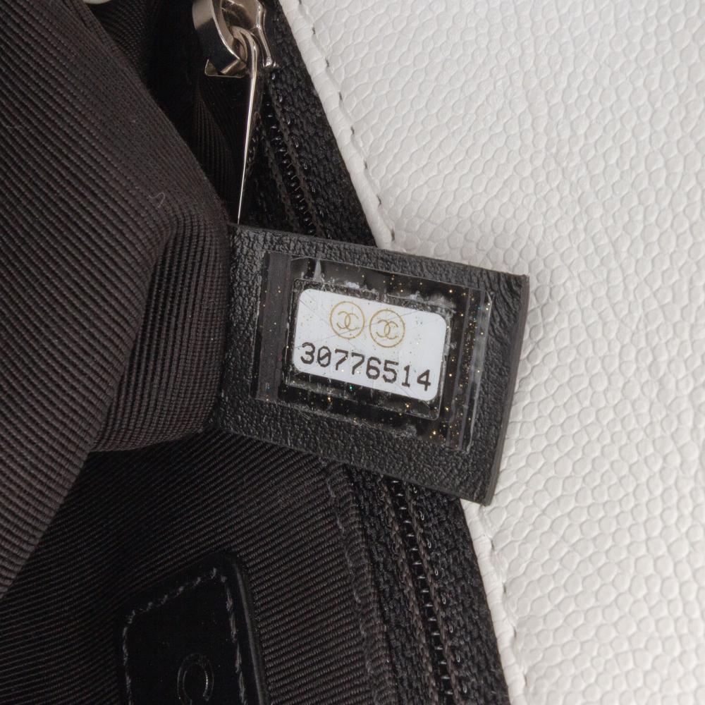 Chanel AB Chanel White Caviar Leather Leather Small Quilted Caviar My Everything Flap Italy