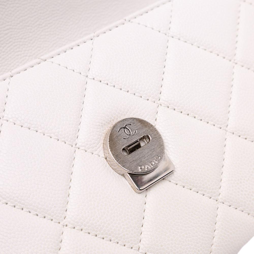 Chanel AB Chanel White Caviar Leather Leather Small Quilted Caviar My Everything Flap Italy