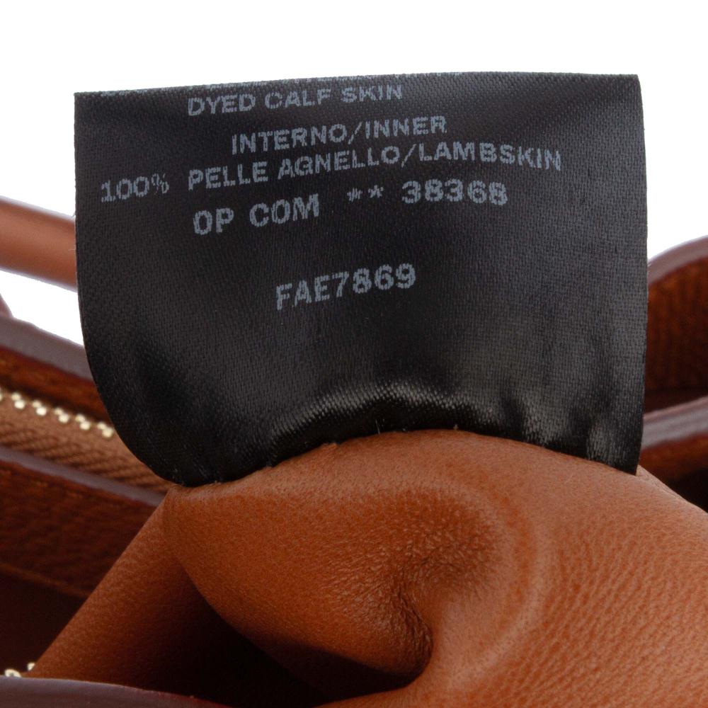 Loro Piana AB Loro Piana Brown Calf Leather Grained skin Bellevue Odessa Tote Italy
