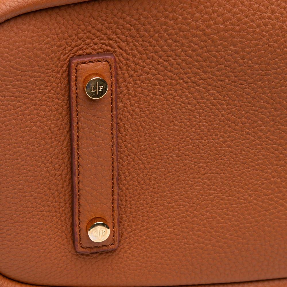 Loro Piana AB Loro Piana Brown Calf Leather Grained skin Bellevue Odessa Tote Italy