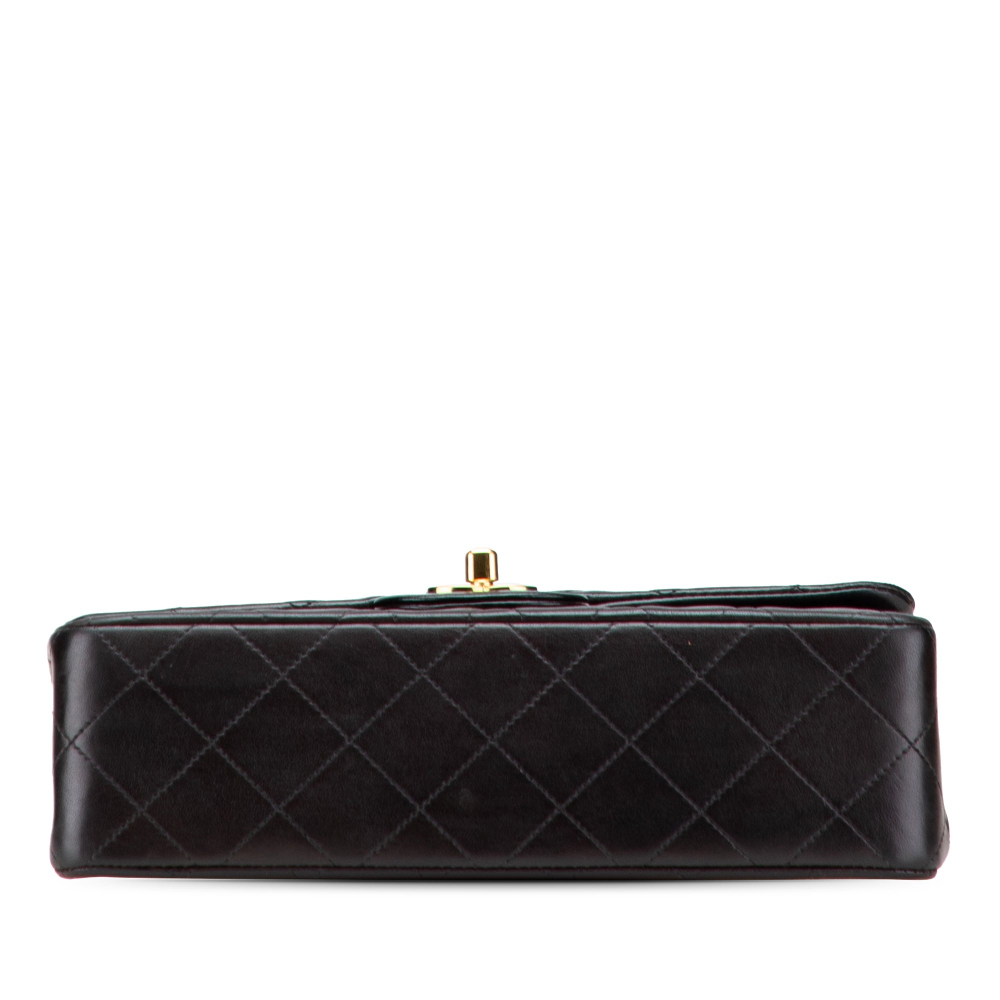 Chanel Classic Double Flap Small Matelassè Lambskin Flap Shoulder Bag Black