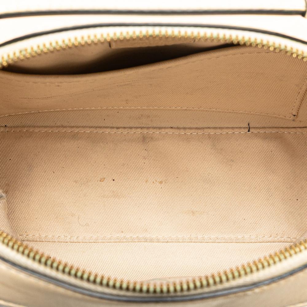 Louis Vuitton B Louis Vuitton Brown with White Monogram Canvas Canvas Monogram Saintonge Spain