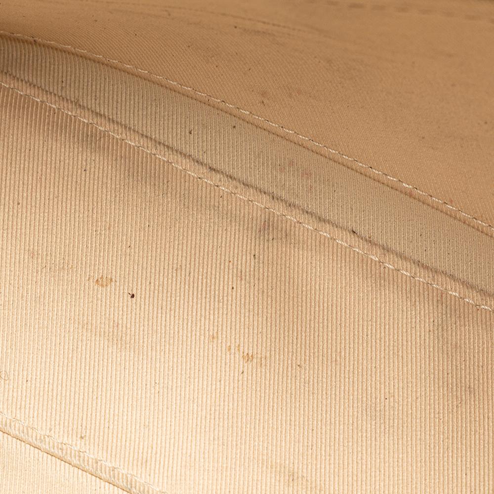 Louis Vuitton B Louis Vuitton Brown with White Monogram Canvas Canvas Monogram Saintonge Spain