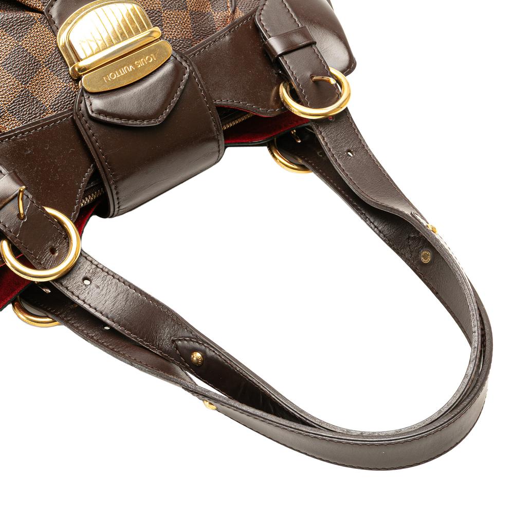 Louis Vuitton B Louis Vuitton Brown Damier Canvas Canvas Damier Ebene Sistina PM France