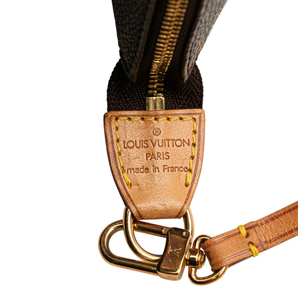 Louis Vuitton B Louis Vuitton Brown Monogram Canvas Fabric Monogram Pochette Accessoires France