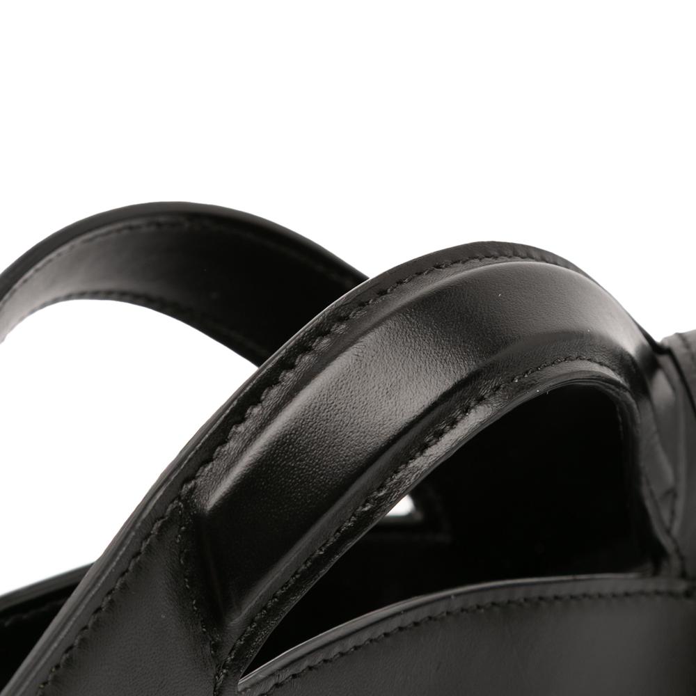 Azzedine Alaïa AB ALAÏA Black Calf Leather Small skin Khaima Bag Italy