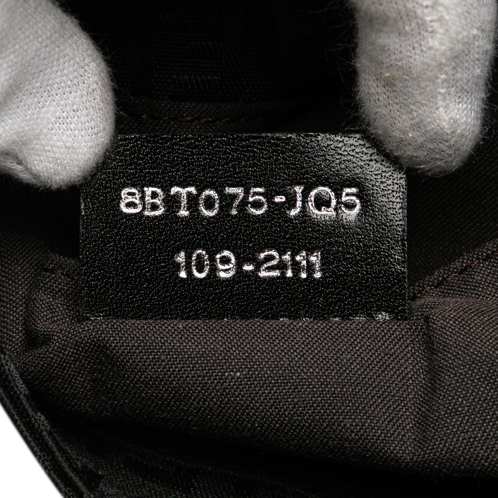 Fendi B Fendi Black Canvas Fabric Zucchino Crossbody Italy