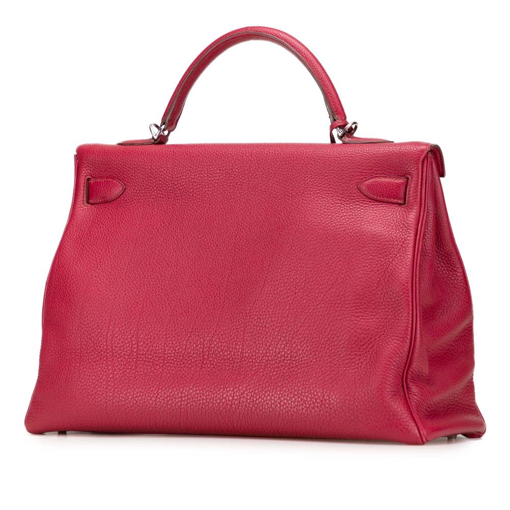 Hermès B Hermès Red Calf Leather Togo Kelly II Retourne 40 France