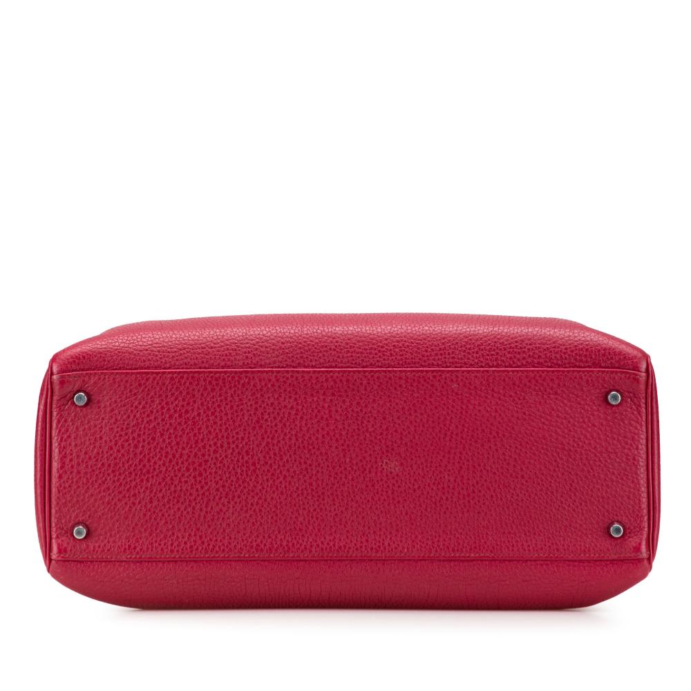 Hermès B Hermès Red Calf Leather Togo Kelly II Retourne 40 France
