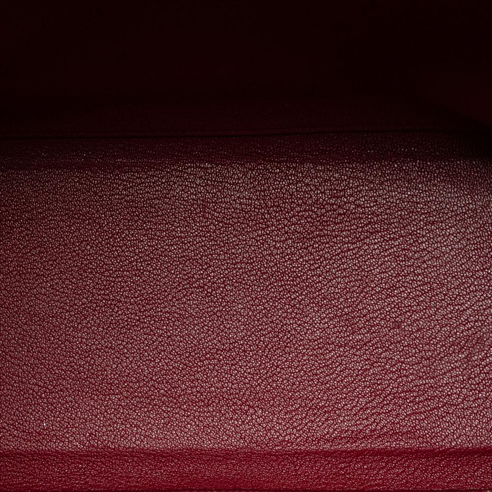 Hermès B Hermès Red Calf Leather Togo Kelly II Retourne 40 France